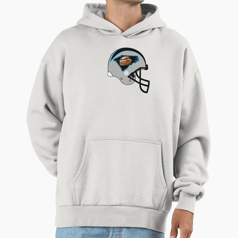 Carolina Barbecue Helmet Hoodie - Minimalist Print Unisex - T-Shirt, Sweatshirt, Hoodie
