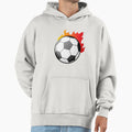 Football Fire Ball Football Ball Hoodie - Custom Art Print for Adults - T-Shirt, Sweatshirt, Hoodie