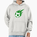 Football Green Fireball Ball Football Hoodie - Casual Everyday Wear Unisex - T-Shirt, Sweatshirt, Hoodie