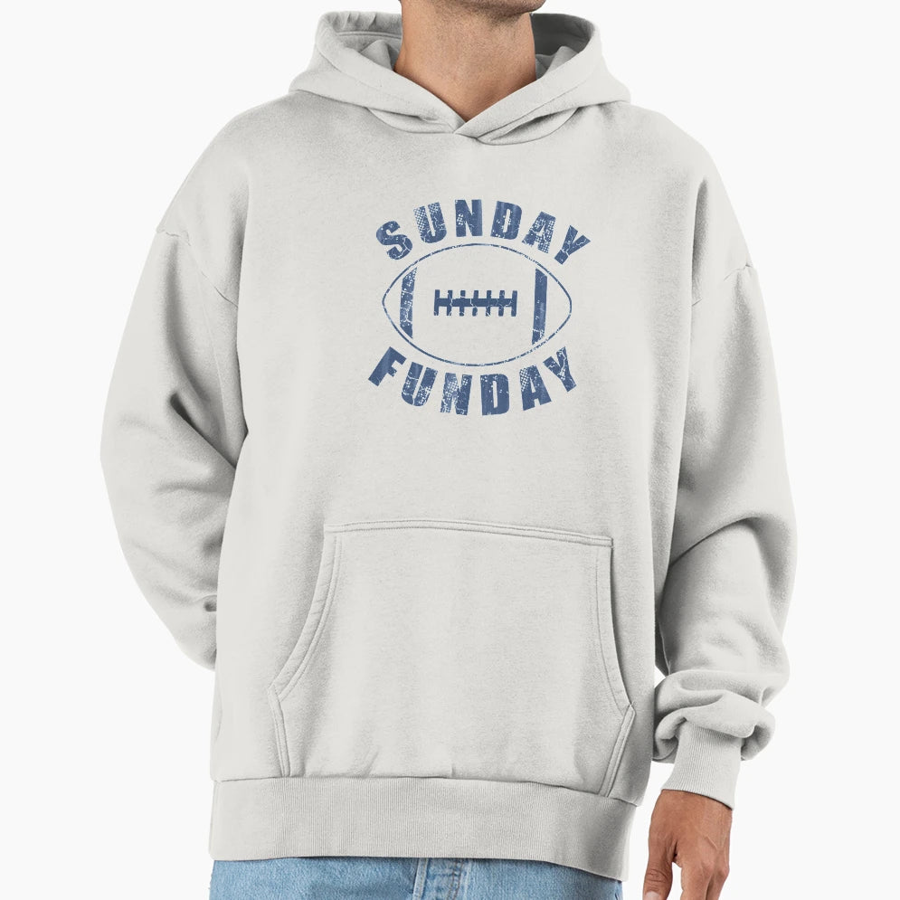 Sunday Funday Football Hoodie - Casual Everyday Wear Unisex - T-Shirt, Sweatshirt, Hoodie