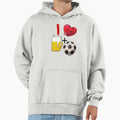 I Love Beer And Football T-Shirt - Graphic Print Unisex - T-Shirt, Sweatshirt, Hoodie