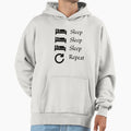 Sleep Sleep Sleep Repeat Funny Life Cycle Hoodie - Custom Art Print Unisex - T-Shirt, Sweatshirt, Hoodie