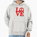 Love And Peace Hoodie - Custom Art Print Men Women - T-Shirt, Sweatshirt, Hoodie