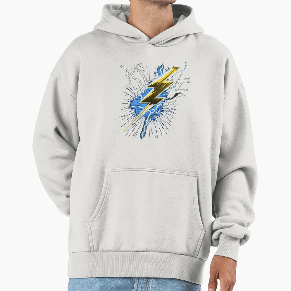Lightning Electric Bolt Hoodie - Minimalist Print Men Women - T-Shirt, Sweatshirt, Hoodie