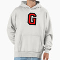 Letter G Two Color Red Black Character Hoodie - Aesthetic Graphic Unisex - T-Shirt, Sweatshirt, Hoodie