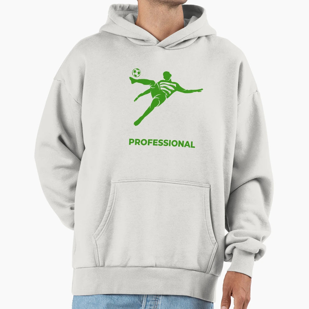 Football Green Professional Flying Hoodie - Casual Everyday Wear Men Women - T-Shirt, Sweatshirt, Hoodie