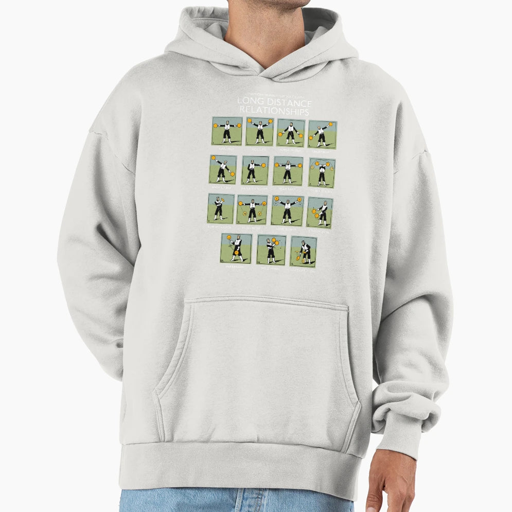 Long Distance Relationships Successful Hoodie - Graphic Print Unisex - T-Shirt, Sweatshirt, Hoodie