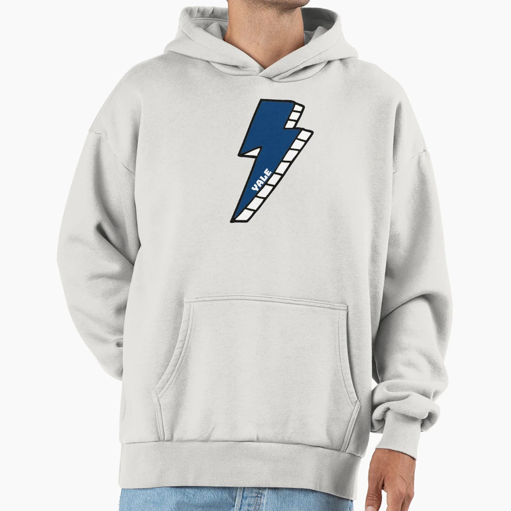 Yale Lightning Bolt Hoodie - Casual Everyday Wear Unisex - T-Shirt, Sweatshirt, Hoodie