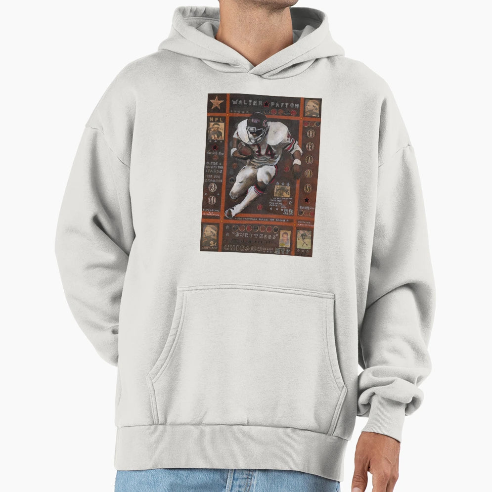 Walter Payton Hoodie - Custom Art Print Unisex - T-Shirt, Sweatshirt, Hoodie