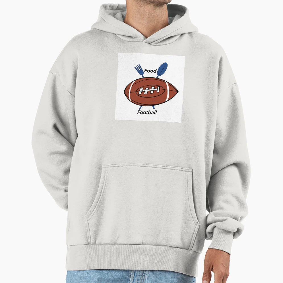 Food And Football Hoodie - Unique Graphic Men Women - T-Shirt, Sweatshirt, Hoodie