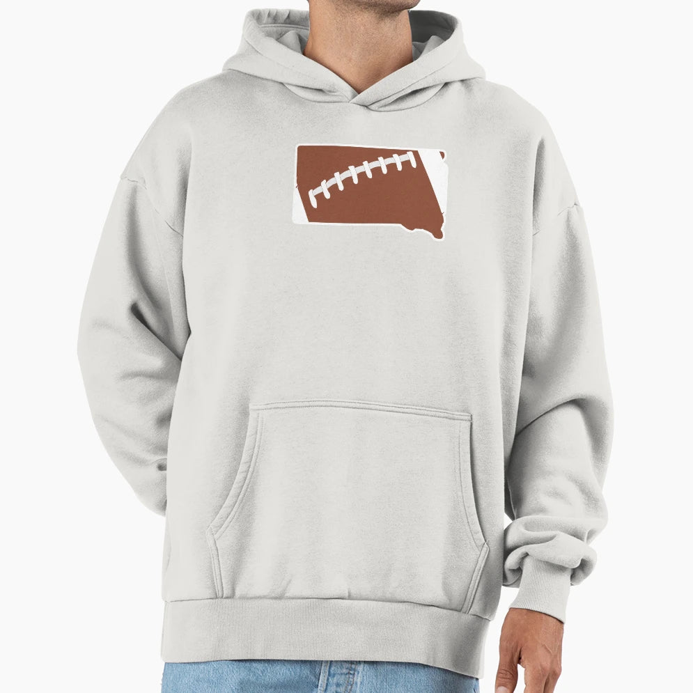 Football South Dakota Fun Football Hoodie - Aesthetic Graphic for Adults - T-Shirt, Sweatshirt, Hoodie