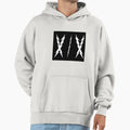 White Lightning Rods Crossed Lightning Hoodie - Minimalist Print Men Women - T-Shirt, Sweatshirt, Hoodie