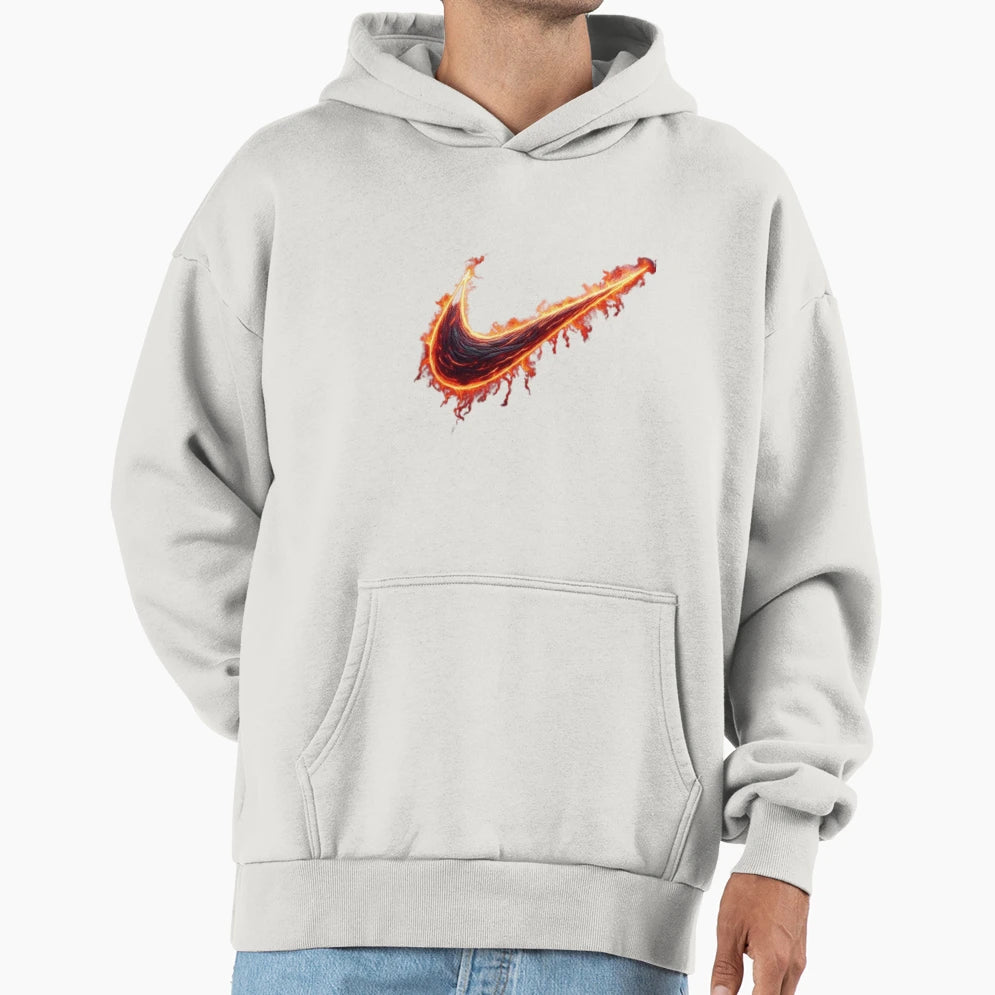 Fire Logo Hoodie - Unique Graphic for Adults - T-Shirt, Sweatshirt, Hoodie