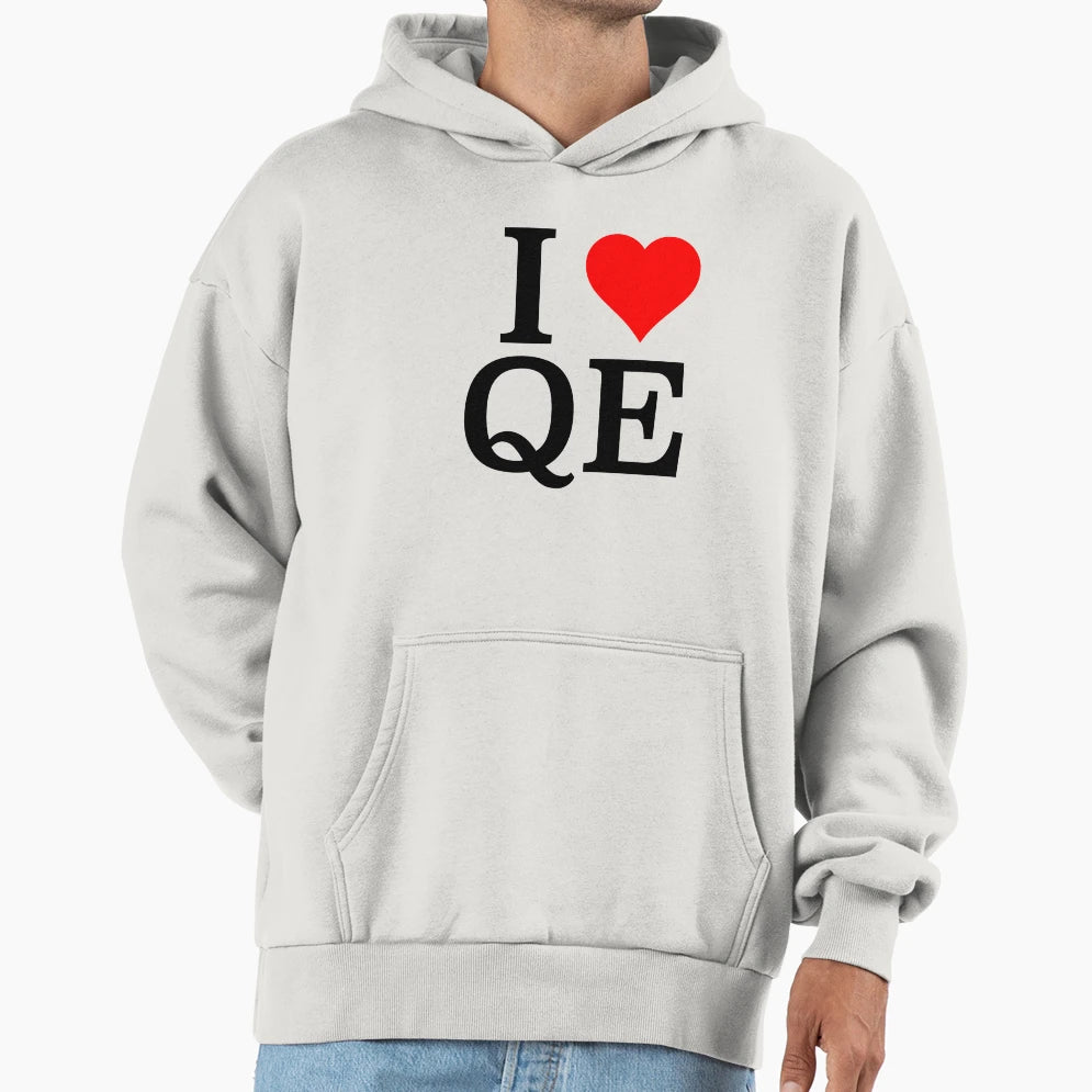 I Heart Qe Hoodie - Casual Everyday Wear for Adults - T-Shirt, Sweatshirt, Hoodie