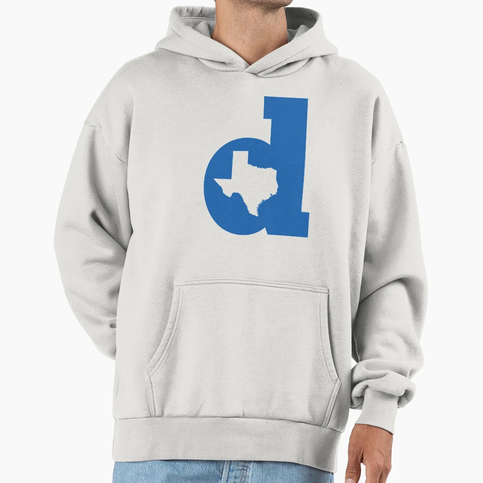 Lowercase D B Ball Blue Hoodie - Casual Everyday Wear for Adults - T-Shirt, Sweatshirt, Hoodie