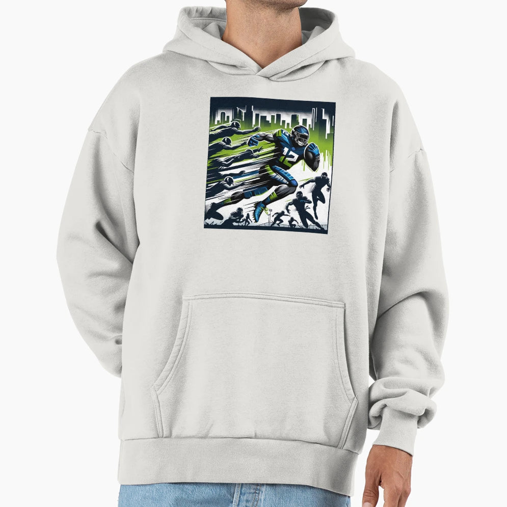 Seattle Football Hoodie - Graphic Print for Adults - T-Shirt, Sweatshirt, Hoodie