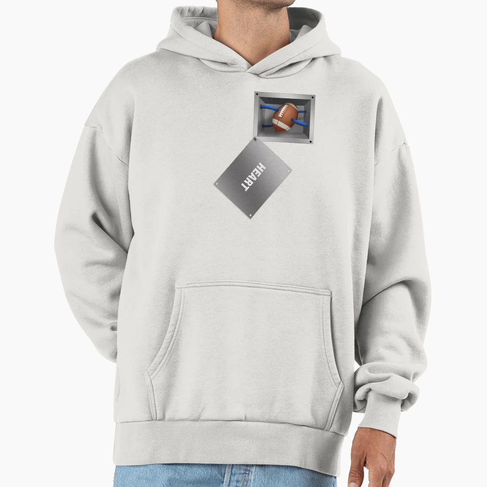 Love Football Hoodie - Trendy Graphic for Adults - T-Shirt, Sweatshirt, Hoodie