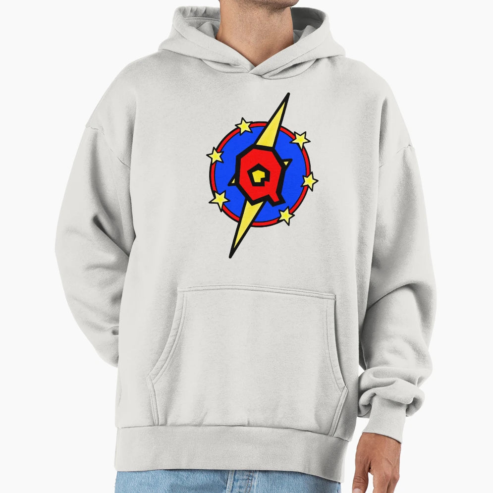 Super Letter Q Superhero Hoodie - Casual Everyday Wear Unisex - T-Shirt, Sweatshirt, Hoodie