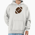 Football White Background Hoodie - Aesthetic Graphic Unisex - T-Shirt, Sweatshirt, Hoodie