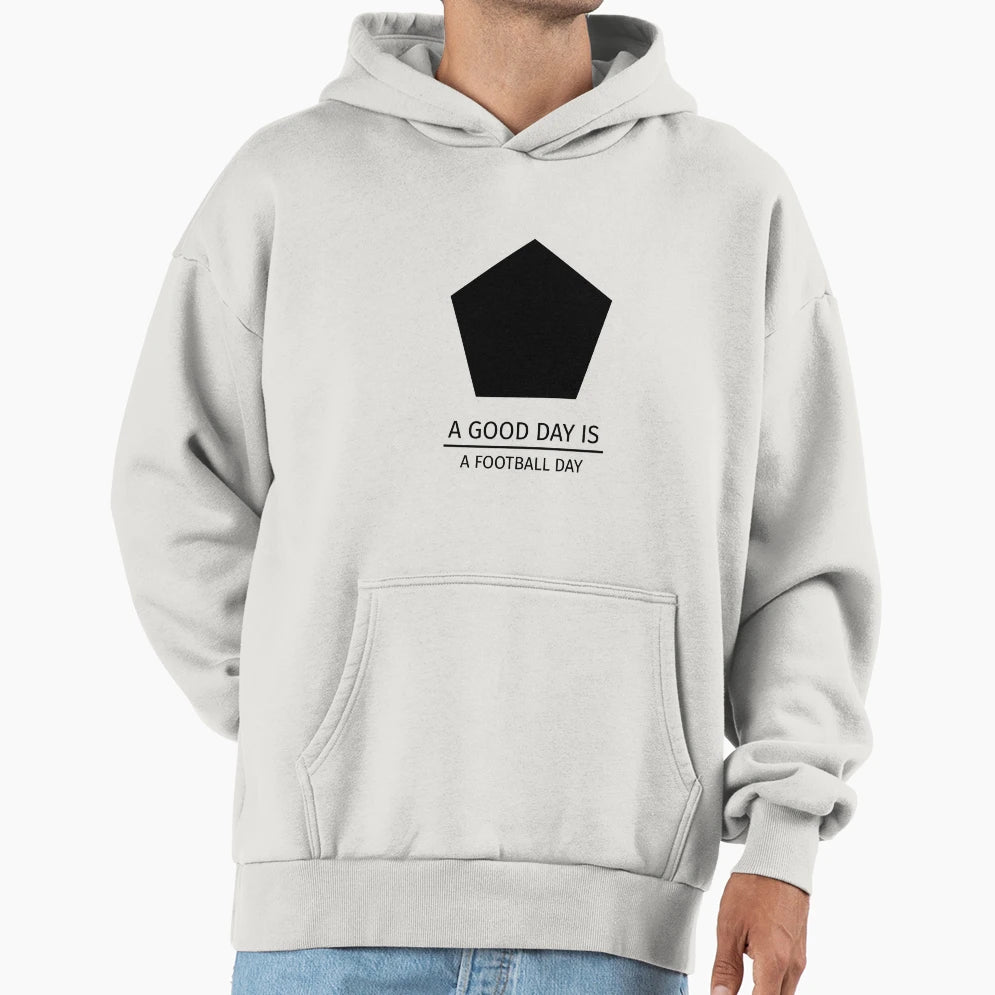 Good Day Is Football Day Hoodie - Minimalist Print for Adults - T-Shirt, Sweatshirt, Hoodie