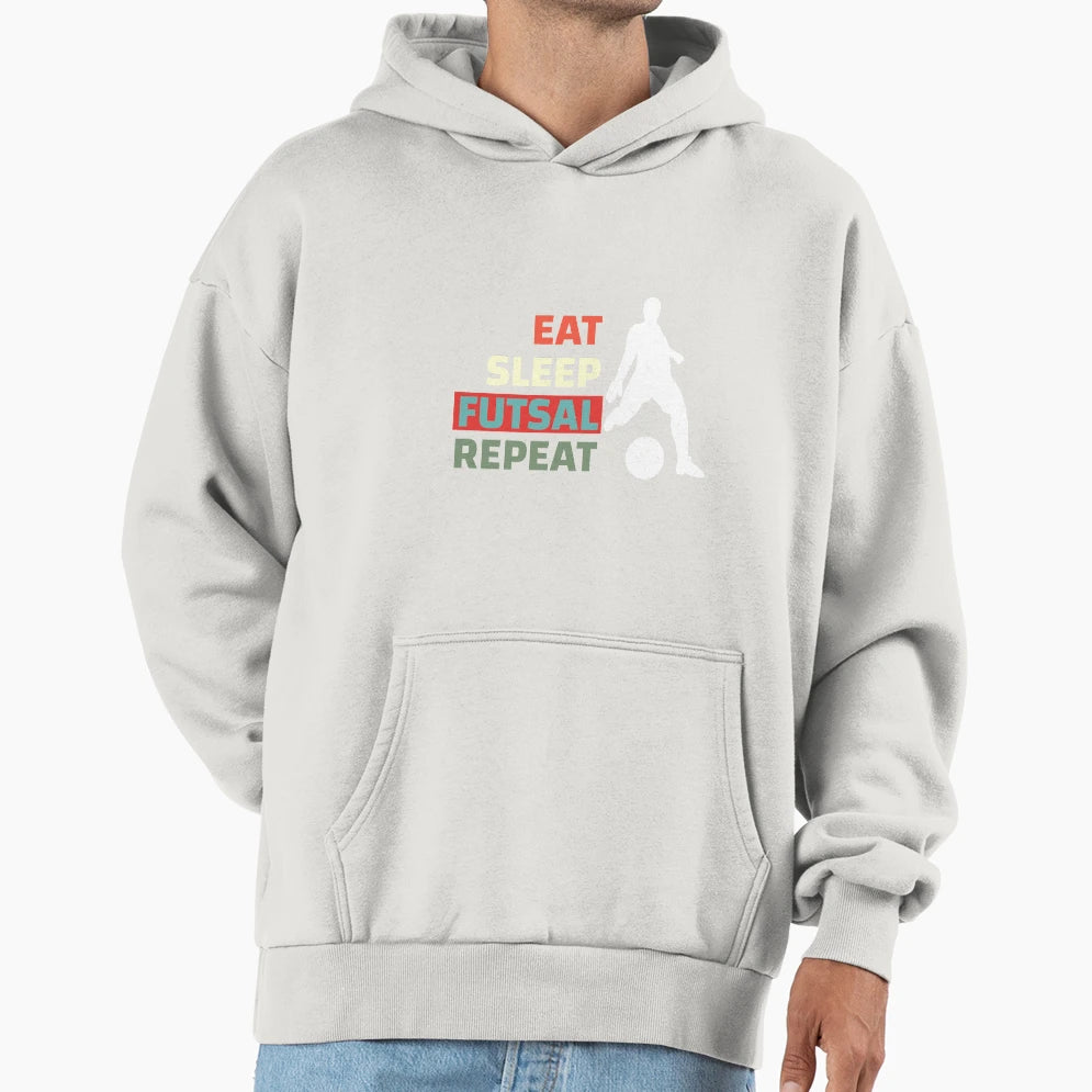 Eat Sleep Futsal Repeat Football T-Shirt - Unique Graphic for Adults - T-Shirt, Sweatshirt, Hoodie