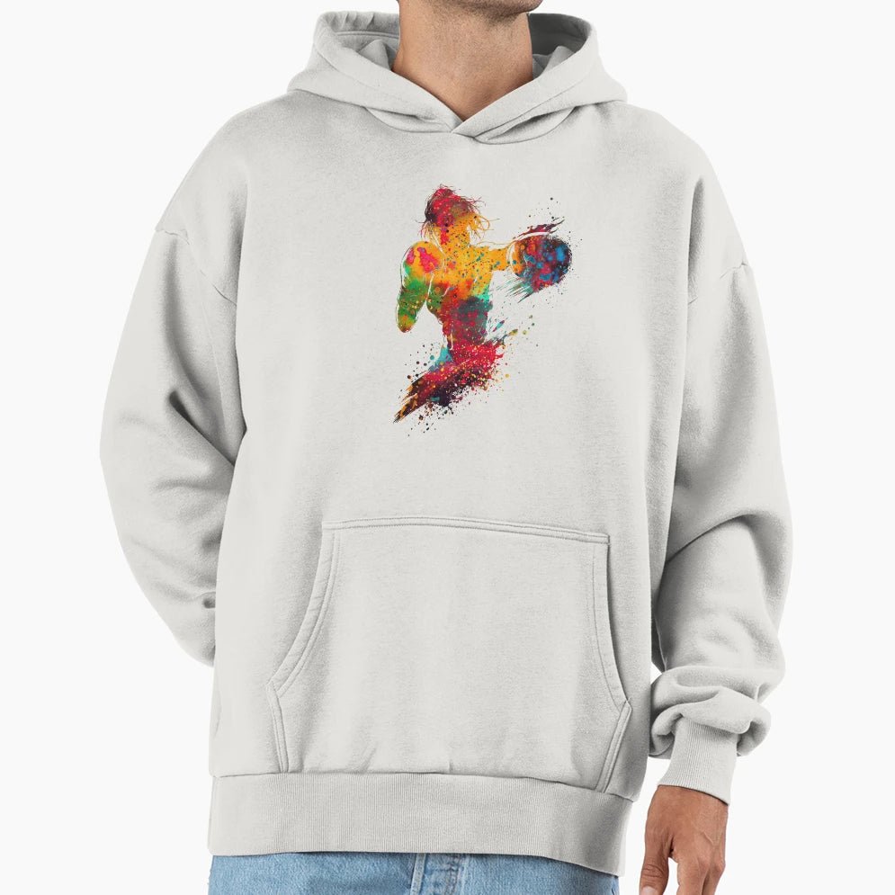 Female Boxer Hoodie - Unique Graphic Men Women - T-Shirt, Sweatshirt, Hoodie