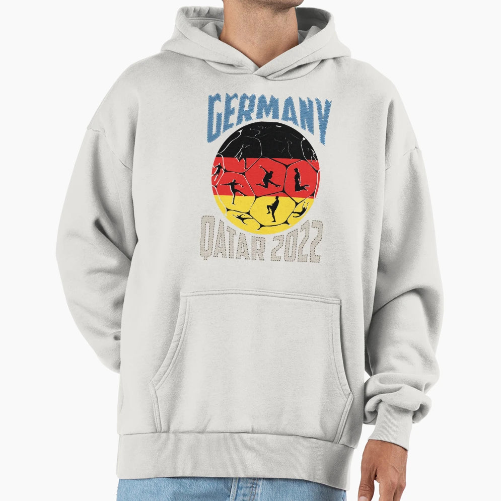 Germany World Cup Qatar 2022 Hoodie - Fun Novelty Design Men Women - T-Shirt, Sweatshirt, Hoodie