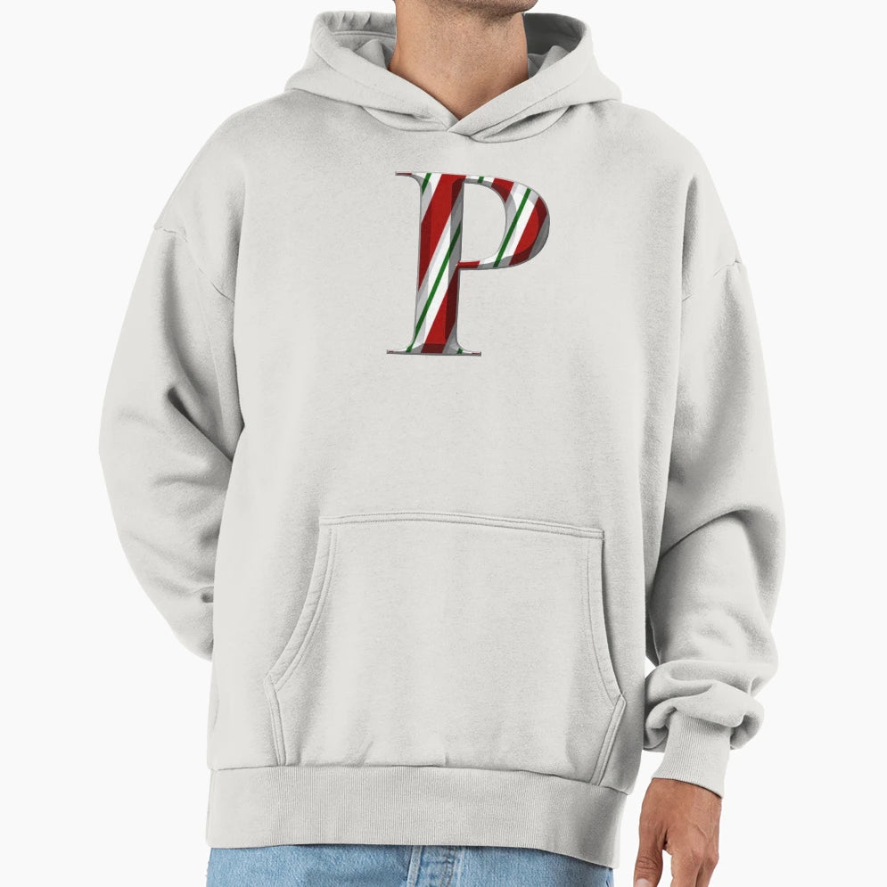 Monogram Letter P Hoodie - Casual Everyday Wear for Adults - T-Shirt, Sweatshirt, Hoodie