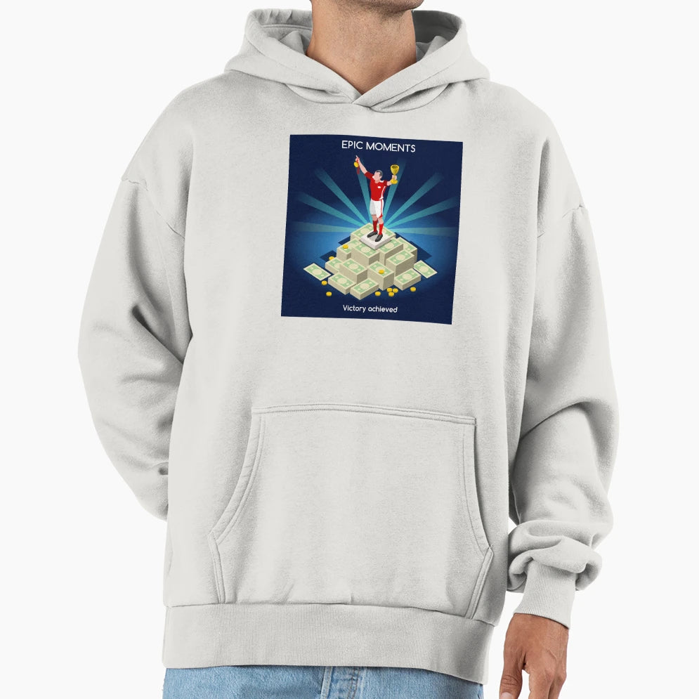 Football Champion Epic Moments Hoodie - Fun Novelty Design Men Women - T-Shirt, Sweatshirt, Hoodie