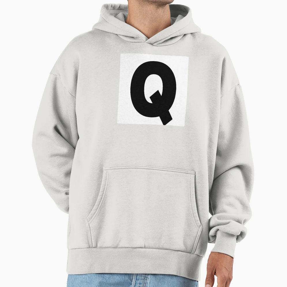 Letter Q Hoodie - Aesthetic Graphic Unisex - T-Shirt, Sweatshirt, Hoodie