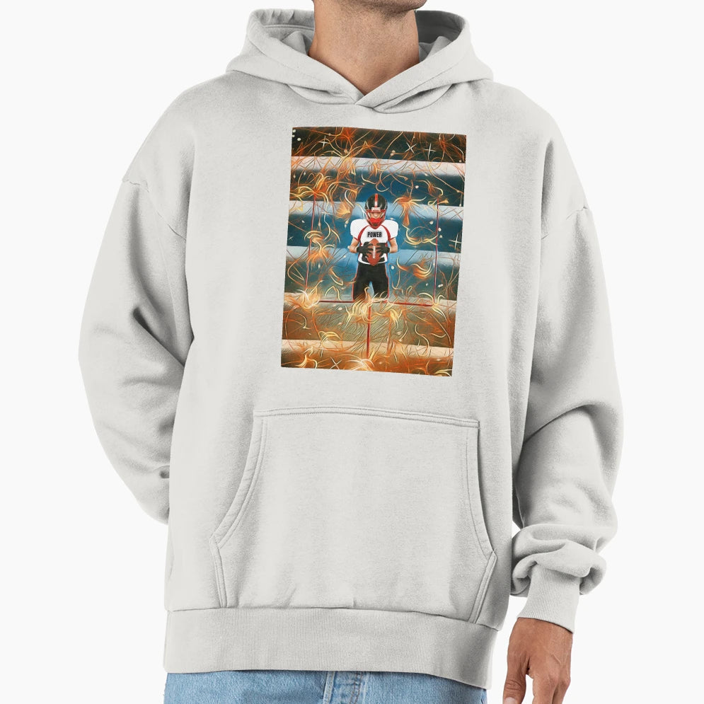 American Power Football Hoodie - Aesthetic Graphic Men Women - T-Shirt, Sweatshirt, Hoodie