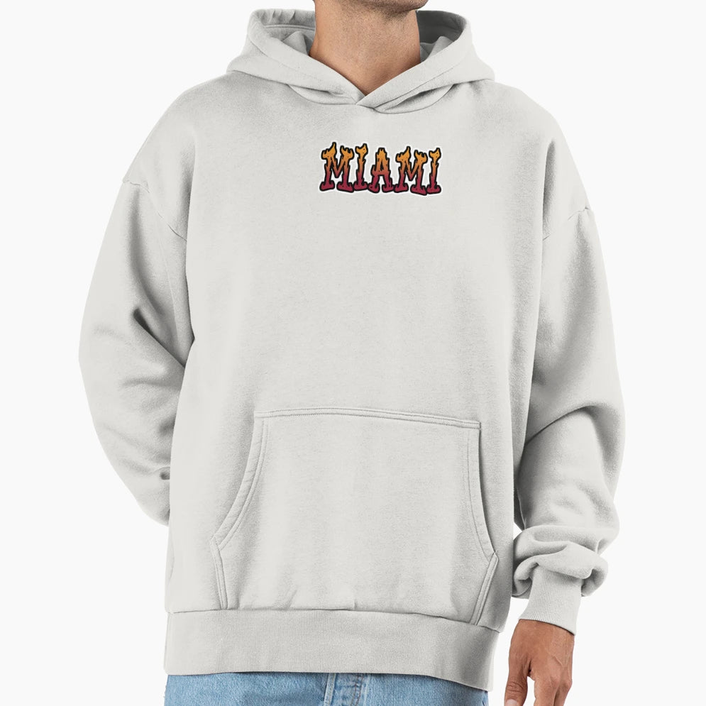 Miami Fuego Miami Heat Hoodie - Minimalist Print Men Women - T-Shirt, Sweatshirt, Hoodie
