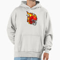 American Football Red Helmet Fire Hoodie - Streetwear Style Unisex - T-Shirt, Sweatshirt, Hoodie