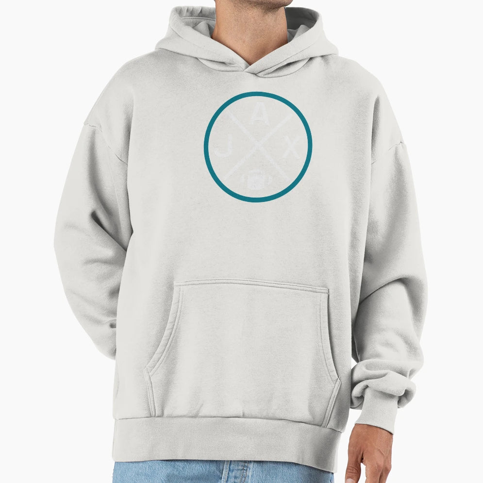 Jacksonville Football Emblem Jax Hoodie - Custom Art Print Unisex - T-Shirt, Sweatshirt, Hoodie