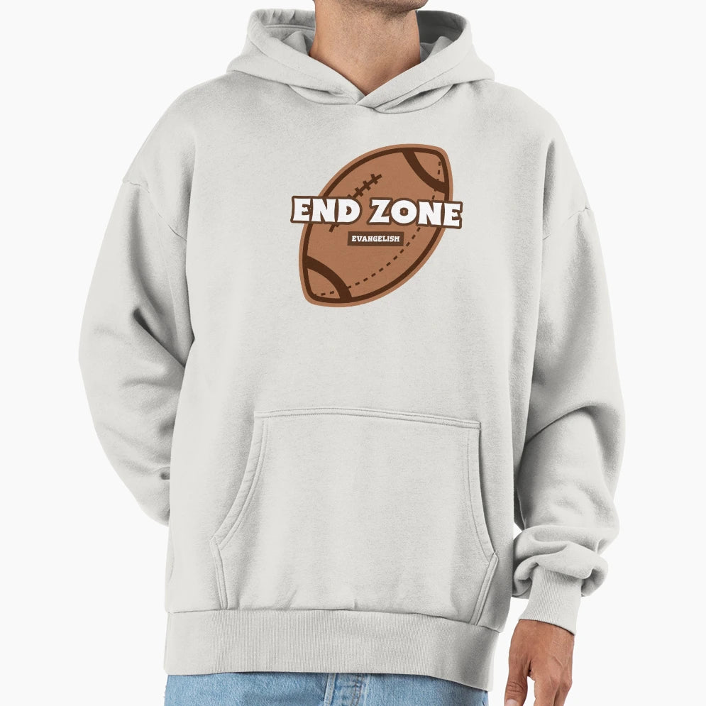 End Zone Evangelism Brown Football T-Shirt - Casual Everyday Wear Unisex - T-Shirt, Sweatshirt, Hoodie