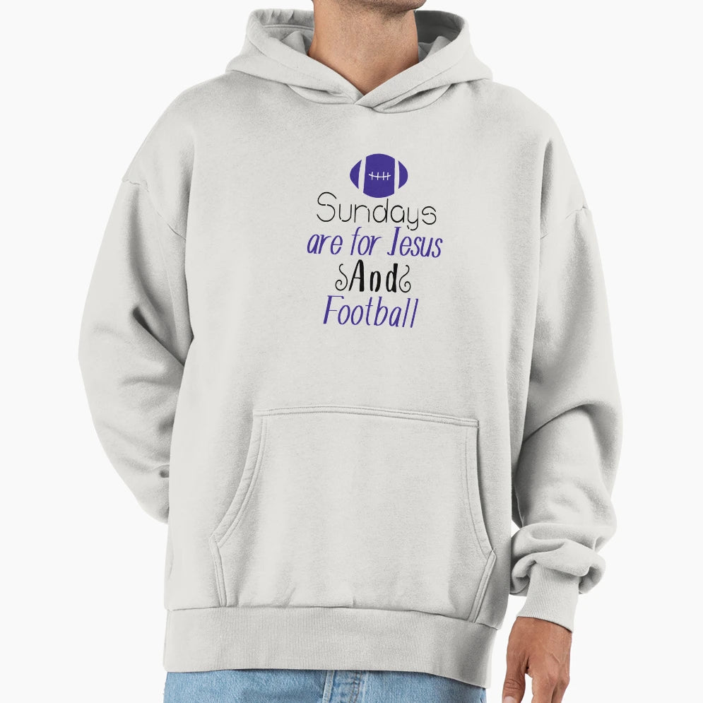 Sundays Are Jesus And Footbal T-Shirt - Aesthetic Graphic Unisex - T-Shirt, Sweatshirt, Hoodie
