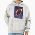 Flaming American Football From Space Hoodie - Streetwear Style for Adults - T-Shirt, Sweatshirt, Hoodie