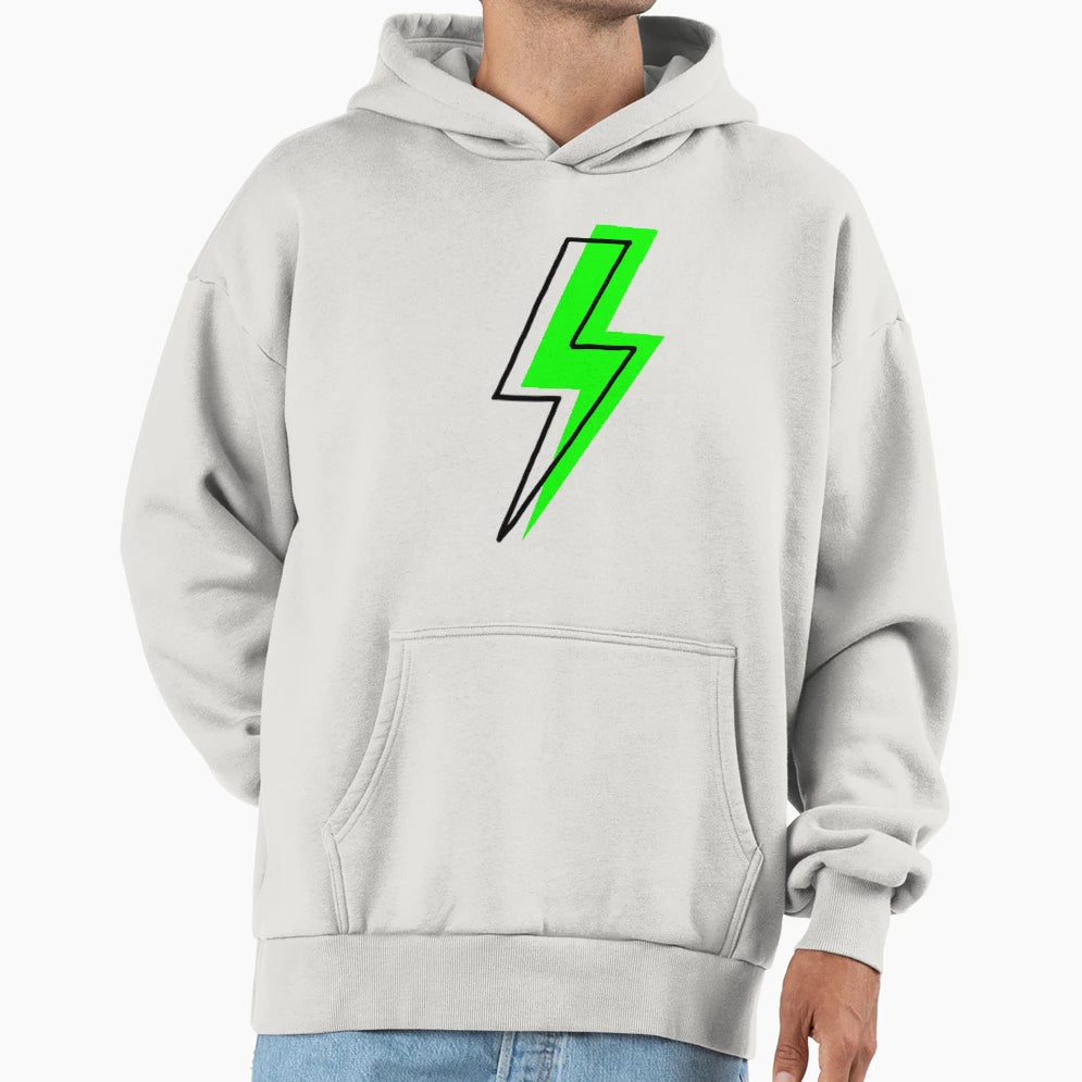 Bolt Out Green Hoodie - Unique Graphic for Adults - T-Shirt, Sweatshirt, Hoodie