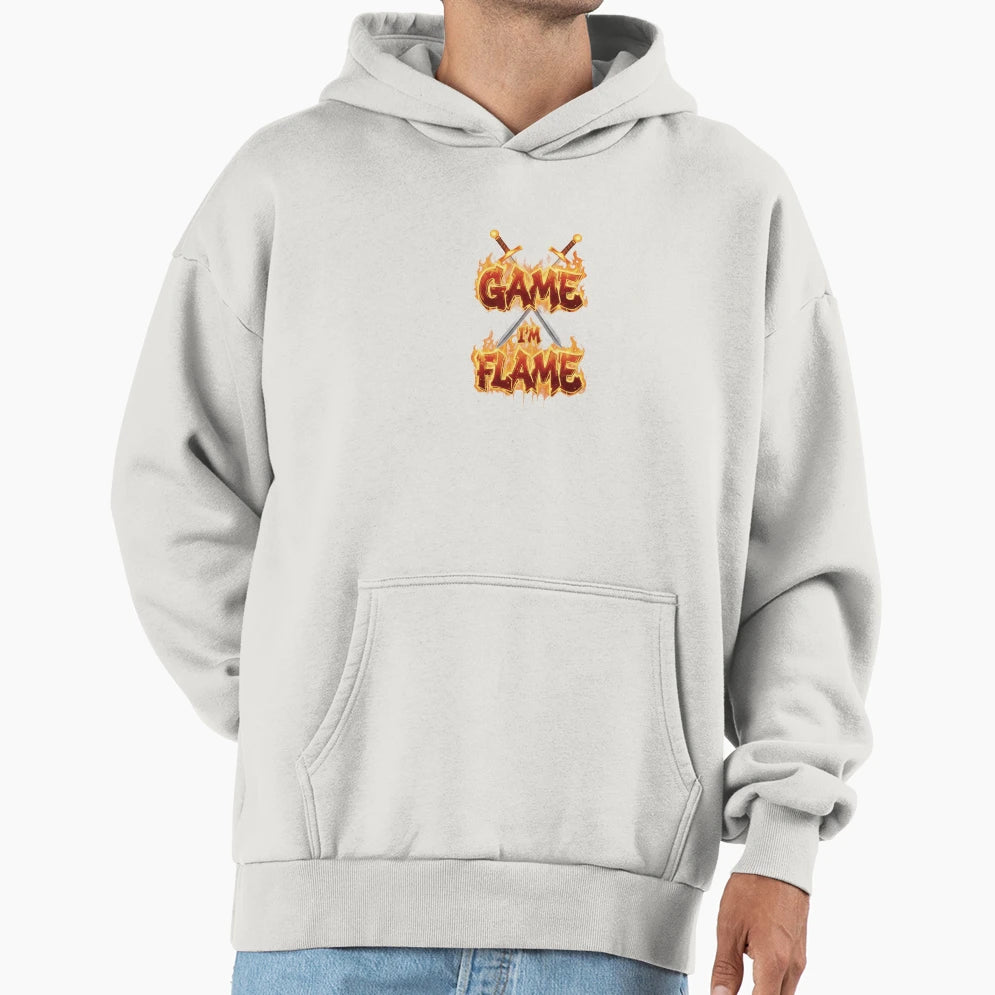 Game Im Flame Hoodie - Aesthetic Graphic Unisex - T-Shirt, Sweatshirt, Hoodie