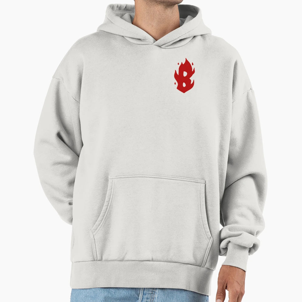 Fire B Hoodie - Unique Graphic Men Women - T-Shirt, Sweatshirt, Hoodie