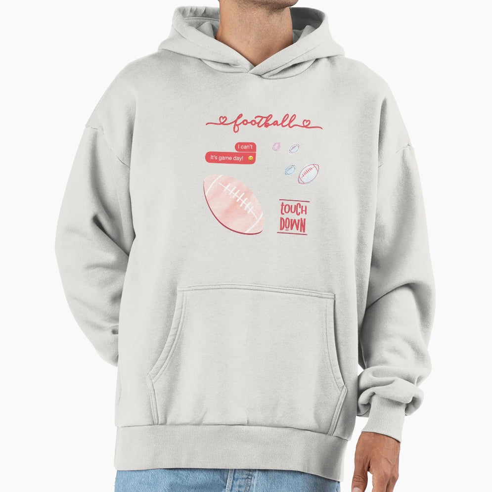 Coral Watercolor Football Pack Hoodie - Fun Novelty Design Men Women - T-Shirt, Sweatshirt, Hoodie