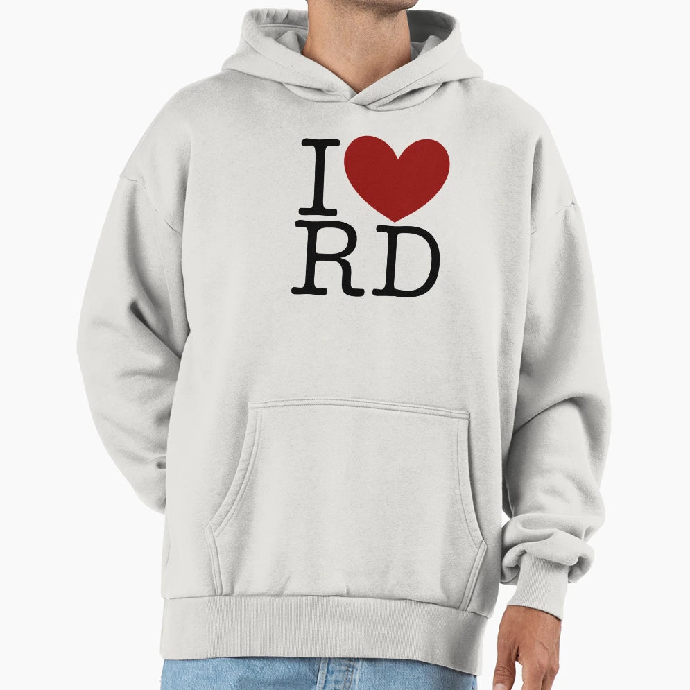 I Heart Rd Hoodie - Unique Graphic for Adults - T-Shirt, Sweatshirt, Hoodie