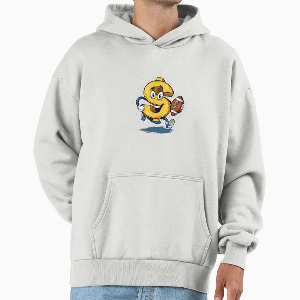 Awesome Dollar Sign American Football Hoodie - Unique Graphic for Adults - T-Shirt, Sweatshirt, Hoodie
