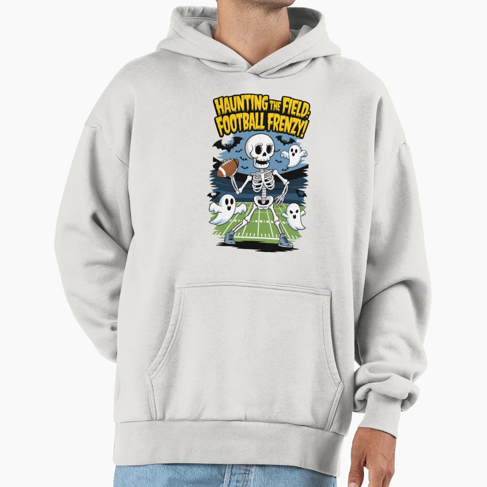 Haunting Field Football Frenzy Hoodie - Streetwear Style Men Women - T-Shirt, Sweatshirt, Hoodie