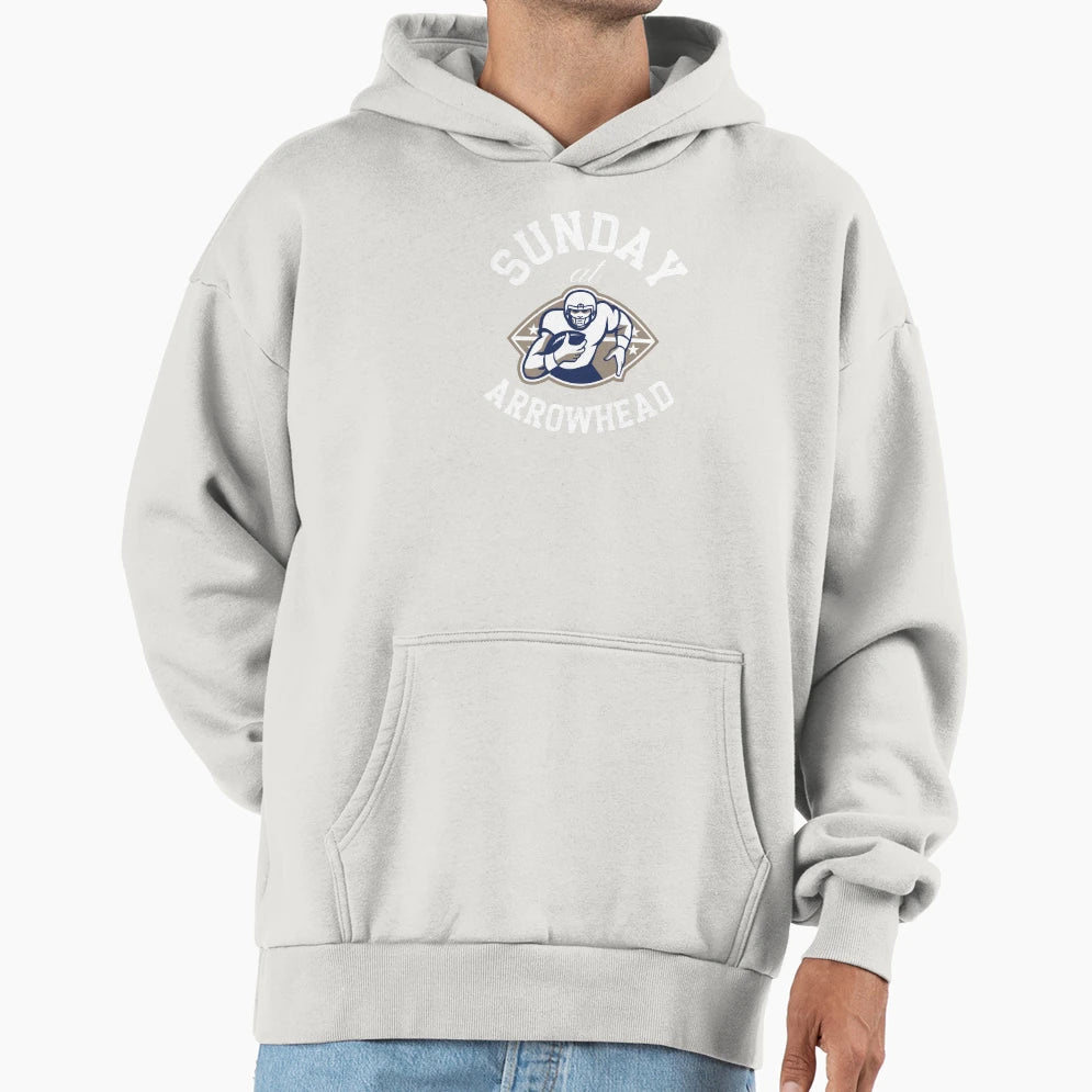 Sunday Arrowhead Hoodie - Minimalist Print Men Women - T-Shirt, Sweatshirt, Hoodie