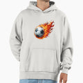 Fire Power Soccer Ball Hoodie - Trendy Graphic for Adults - T-Shirt, Sweatshirt, Hoodie