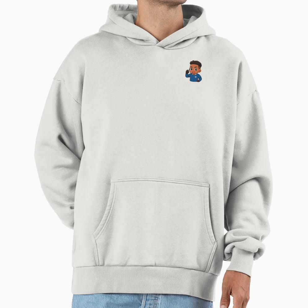 Estevao Blues Celebration Chibi Hoodie - Minimalist Print for Adults - T-Shirt, Sweatshirt, Hoodie