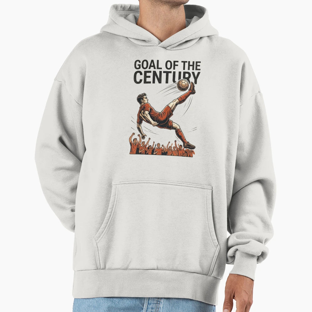 Goal Century Football Illustration Hoodie - Fun Novelty Design Men Women - T-Shirt, Sweatshirt, Hoodie