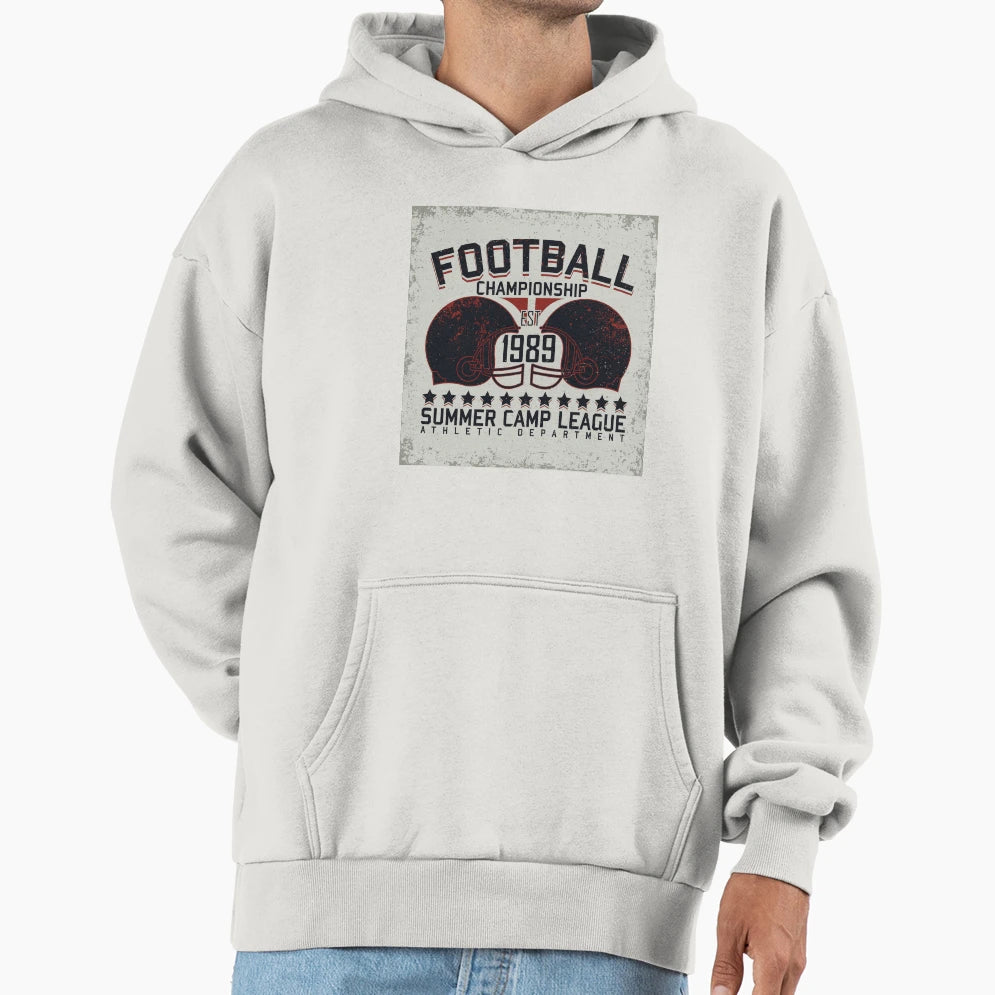 Football Championship Summer Hoodie - Minimalist Print Men Women - T-Shirt, Sweatshirt, Hoodie