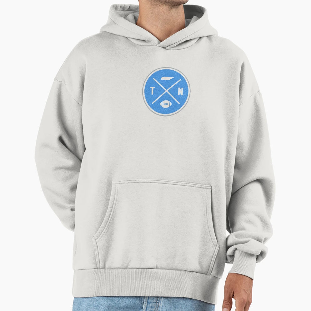 Tennessee Football Tn State Map Hoodie - Minimalist Print for Adults - T-Shirt, Sweatshirt, Hoodie